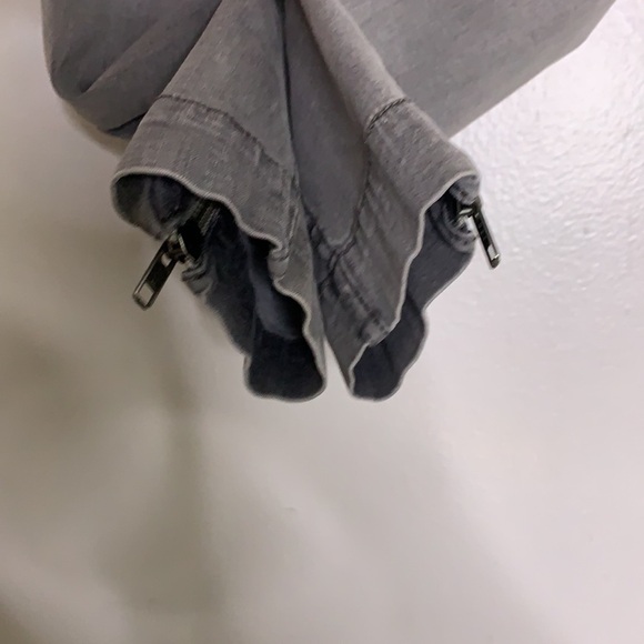 H&M &Denim Skinny Low Waist Ankle 25 Grey Jean motto ankle zipper women’s - Picture 2 of 6